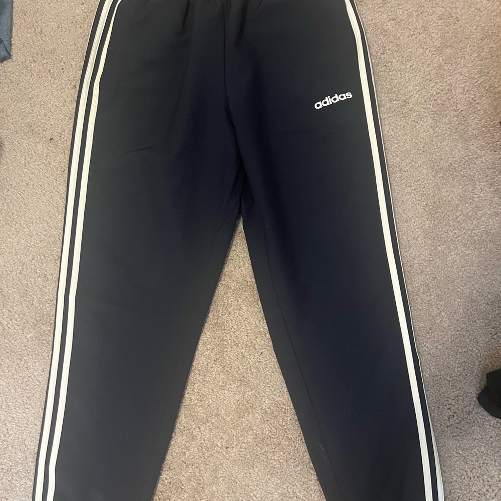 Vintage Adidas Navy Track Pants with White Accents